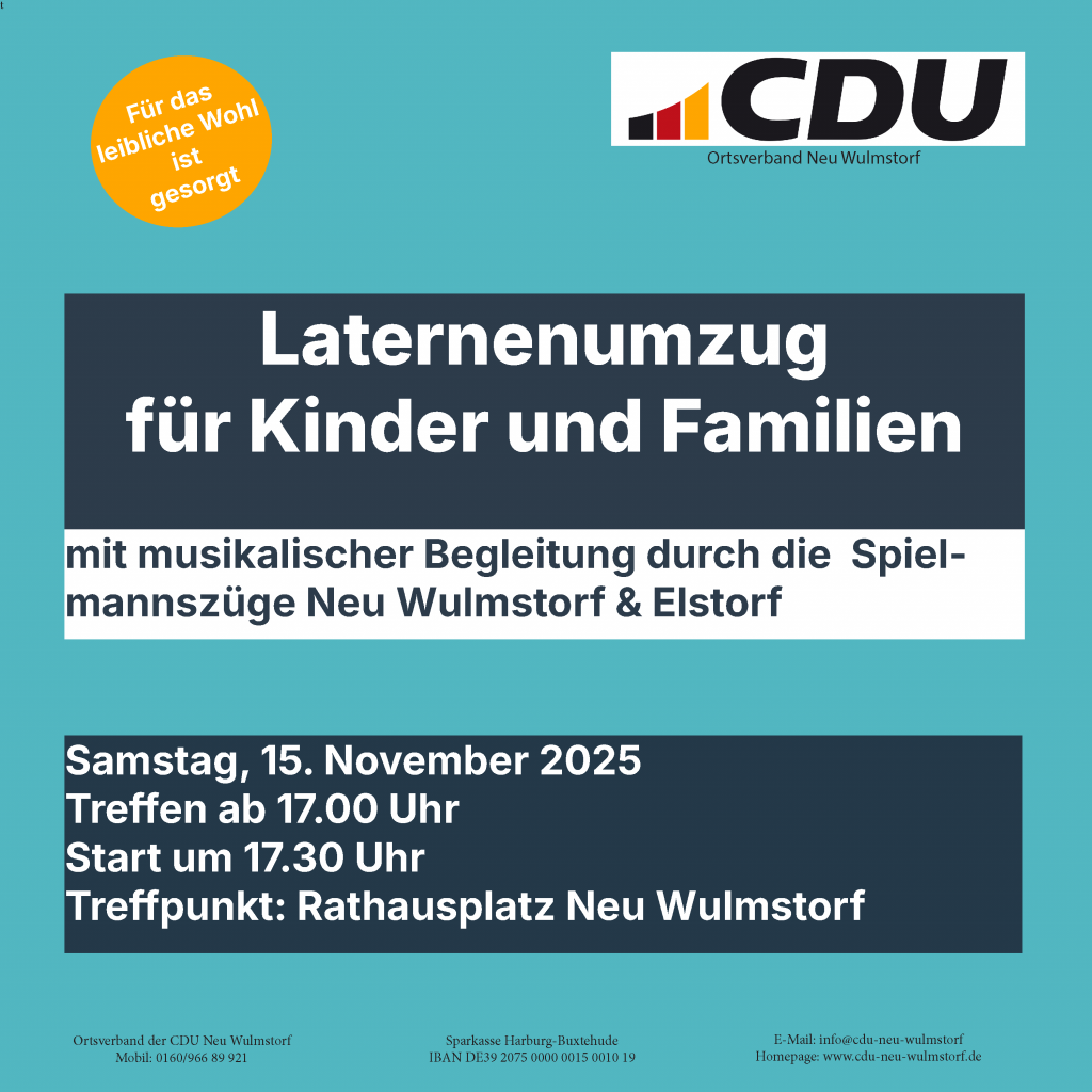 Laternenumzug der CDU Neu Wulmstorf 2025